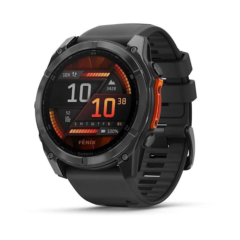 Ora inteligjente Garmin Fenix 8 51mm, ekran 1.4", GPS, e zezë
