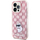Mbulesë telefoni Karl Lagerfeld Monogram Choupette për iPhone 15 Pro Max, polikarbonat TPU, rozë transparente