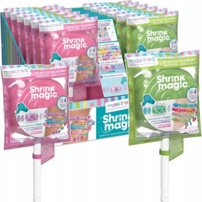 Set kreativ për byzylykë Make It Real Magical Lollipop, me rruaza, për goca, shumëngjyrësh