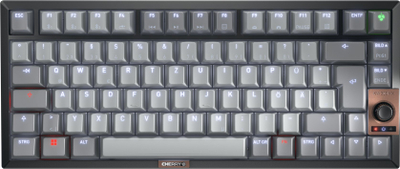 Tastierë mekanike CHERRY KW 300 MX, USB Bluetooth, layout gjerman QWERTZ, e zezë bakri gri
