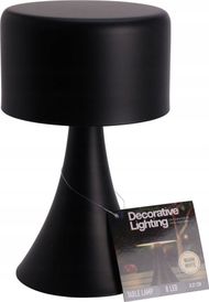 Lampë tavoline Home Styling Collection Orion, metal, LED e ngrohtë, e zezë