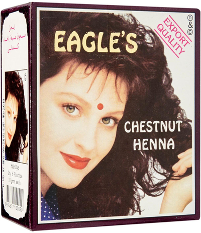 Bojë flokësh Eagle Chestnut Henna, pluhur henne, 6x10g, gështenjë