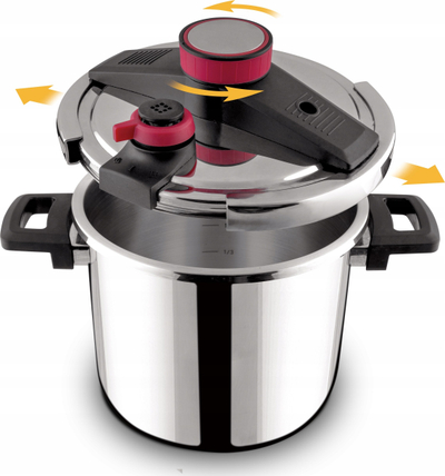 Tenxhere me presion Lamart LT1228, 7L, çelik inox, ngjyrë argjendi