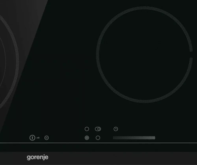 Plitë qelq-keramike Gorenje ECS646BCSC, 4 vatra gatimi, me prekje, e zezë