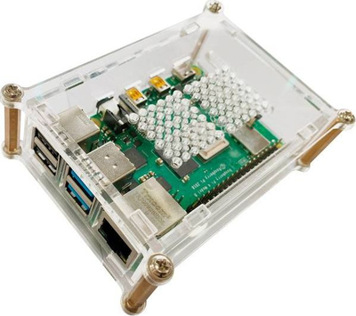 Kuti Joy-it për Raspberry Pi 4B, akril, e tejdukshme