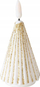 Декоративна свеќа Boltze Home TORIS, форма елка, LED, 12 cm, златна боја