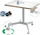 Tavolinë Leitz Ergo Pneumatic Small, sit stand, e bardhë