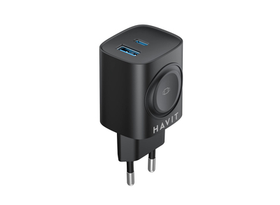 Karikues muri Havit UC132, USB A, USB C, i zi