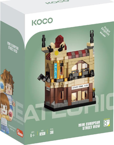 Set ndërtimi Luxury Cinema 300pcs, 300 pjesë, shumëngjyrësh
