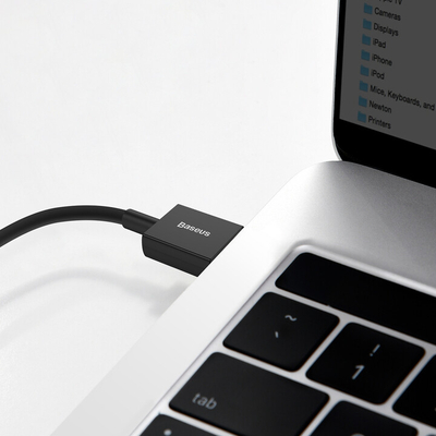 Kabllo për karikim / të dhëna Baseus Superior Series USB-A - USB-C, 66W, 1m, e zezë