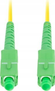 Оптички кабел со влакно Lanberg SM SC/APC SC/APC, 0.5m, 3.0mm, жолт