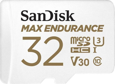 Kartë memorije SanDisk Max Endurance, microSDHC 32GB, Class 10 UHS I U3 V30