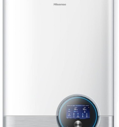 Pompe nxehtësie Hisense Hi-Therma II AHS-100HCWBAA-23, për ngrohje ambienti, njësi e brendshme dhe e jashtme, e bardhë