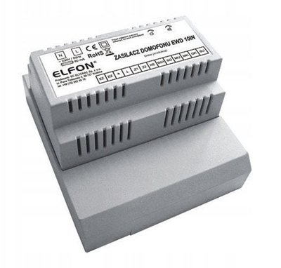 Furnizues energjie interkomi Elfon EWD-10IN, 230V AC, montim në shinë DIN