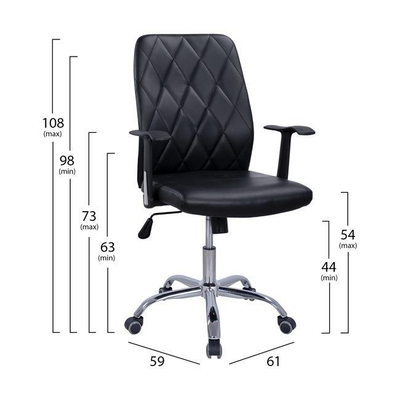 Karrige zyre HM1153.01 61×59×98–108 cm, zezë
