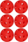 Set topash floorball XQMAX Match Ball, 72 mm, 6 copë, të bardhë