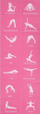 Tapet yoga ENERO FIT palosës, 170 x 60 x 0.5 cm, PVC, rozë