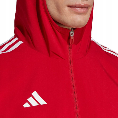 Xhaketë adidas Tiro 23 League Windbreaker W IA1618, me kapuç, poliestër, e kuqe