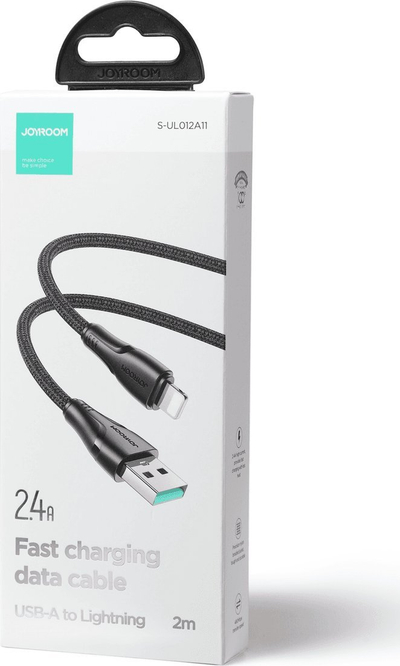 Kabllo USB Joyroom JYR685, USB A n’ Lightning, 2 metra, e zezë
