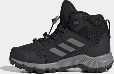Këpucë trekking për kalamaj Adidas Terrex Mid GTX K Jr IF7522, Gore Tex, taban Continental, të zeza