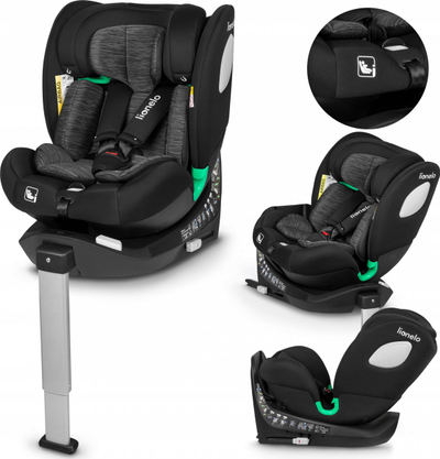 Ulëse makine Lionelo Braam I-Size, ISOFIX, 360°, Black Carbon