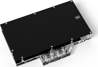 Backplate ftohës për GPU Alphacool 13463, akrilik edhe alumin, për ftohje me ujë, i zi