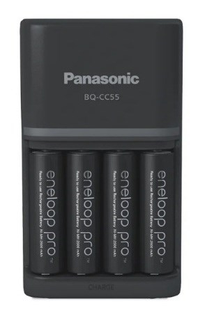 Karikues baterish Panasonic Eneloop Pro K-KJ55HCD40E, SMARTPLUS, 4x AA Ni-MH, i zi
