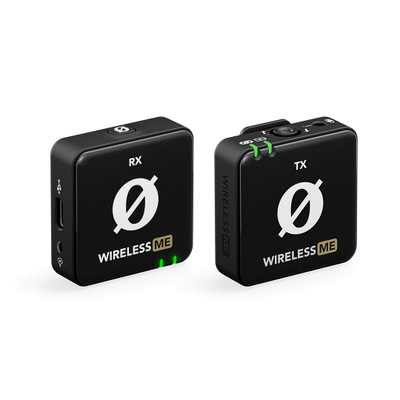 Mikrofon pa tela Rode Wireless ME, sistem me transmetues dhe pranues, omnidireksional, i zi