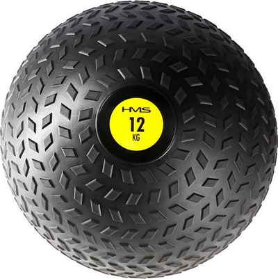 Топка за вежбање slam HMS PST12, 12 kg, гума, црна