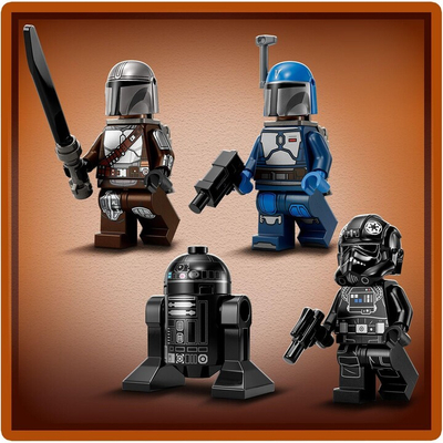 Set LEGO® Star Wars™ 75348 Mandalorian Fang-class fighter versus TIE Interceptor