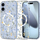 Mbështjellës telefoni Tech-Protect FlexAir MagSafe për iPhone 17, TPU, transparent, motiv Daisy With Leaves