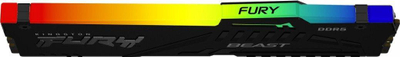 Memorie Kingston Fury Beast RGB, DDR5, 16 GB, 4800 MHz, CL38, KF548C38BBA-16