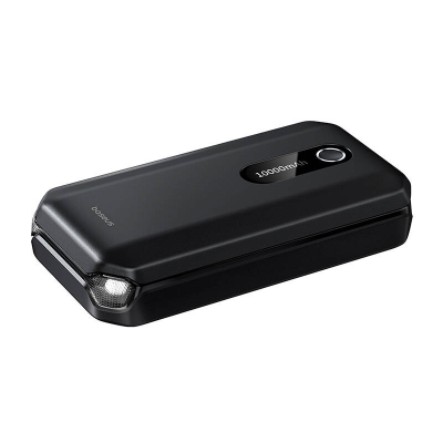 Starter baterie dhe power bank Baseus, 10000mAh, me elektrik dore, i zi