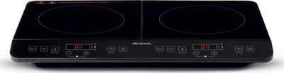 Индукциска плоча за готвење Ariete 1998, 2 зони, 3500W, стаклено-керамичка, црна