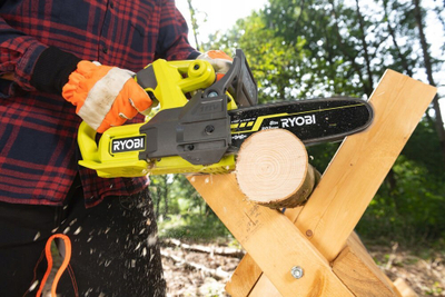 Sharrë zinxhir pa kabllo Ryobi 18V ONE+ RY18CS20A-0, 20cm, trup pa bateri, e gjelbër