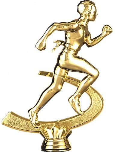 Спортска фигура Триумф пластична фигура F224G, тркач, 15 cm, златна боја