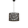 Llambë tavani metal+pëlhurë Ø28×65 cm (HM7369)
