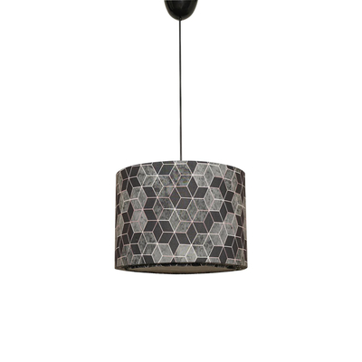 Llambë tavani metal+pëlhurë Ø28×65 cm (HM7369)