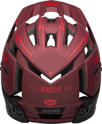 Helmetë çiklizmi Full Face Bell Super Air R Mips Spherical, MTB, e bardhë infrakuqe mat me shkëlqim