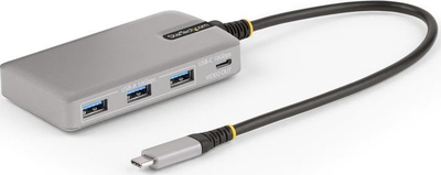 Hub USB StarTech HB31C3A1CDPPD3, 4 porta USB C DP Alt Mode, 4K 60Hz, gri
