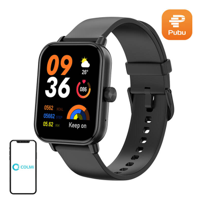 Ora inteligjente Colmi P81, ekran 1.9", Bluetooth, e zezë