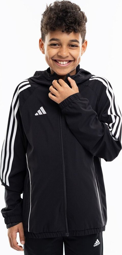 Jakne sportive adidas Tiro 24 Jr IM8798, për kalamoj, poliestër i riciklum, e zezë