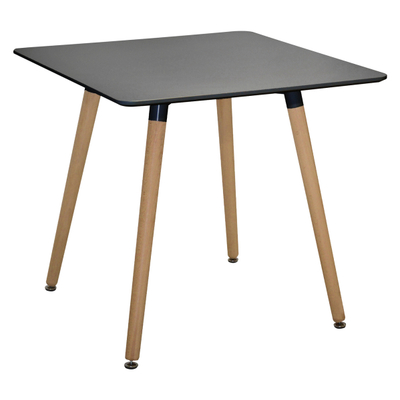 Tavolinë kuzhine MINIMAL, MDF, 80×80×74 cm (HM0057.02), zezë