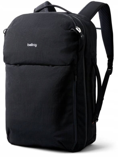 Shpinore udhëtimi Bellroy Lite Travel Pack 30L, hapje clamshell, xhep laptopi 16", e zezë