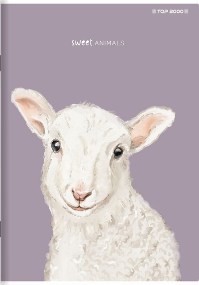 Fletore Top 2000 Sweet Animal, A5, 96 fleta, me vija