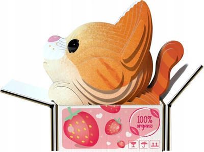 Puzzle 3D Eugy Cat Pumpkin, 27 copa, ekologjik, shumëngjyrësh