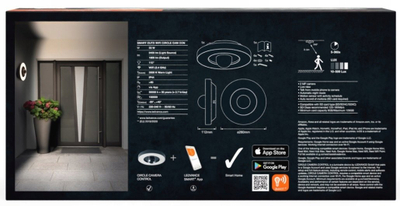Llambë e jashtme smart OSRAM SMART+ CIRCLE, WiFi, kamerë HD, grafit
