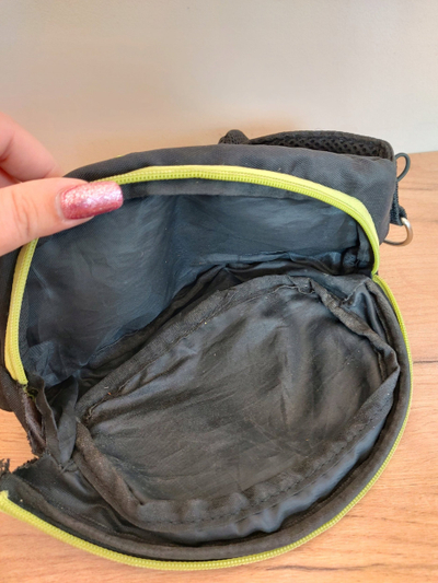Çantë trajnimi për qen Kerbl Active, brez beli 70–120 cm, poliestër, e zezë