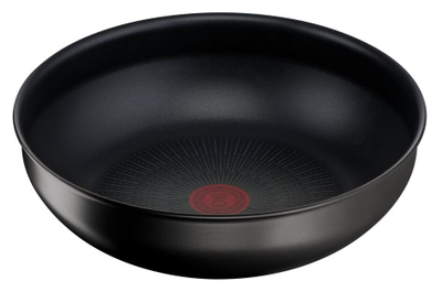 Tigan wok Tefal Ingenio Unlimited L7637732, 26 cm, veshje jo ngjitëse, i zi