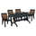 Set Tavolinë me 4 karrige HM10577.05, gjelbër